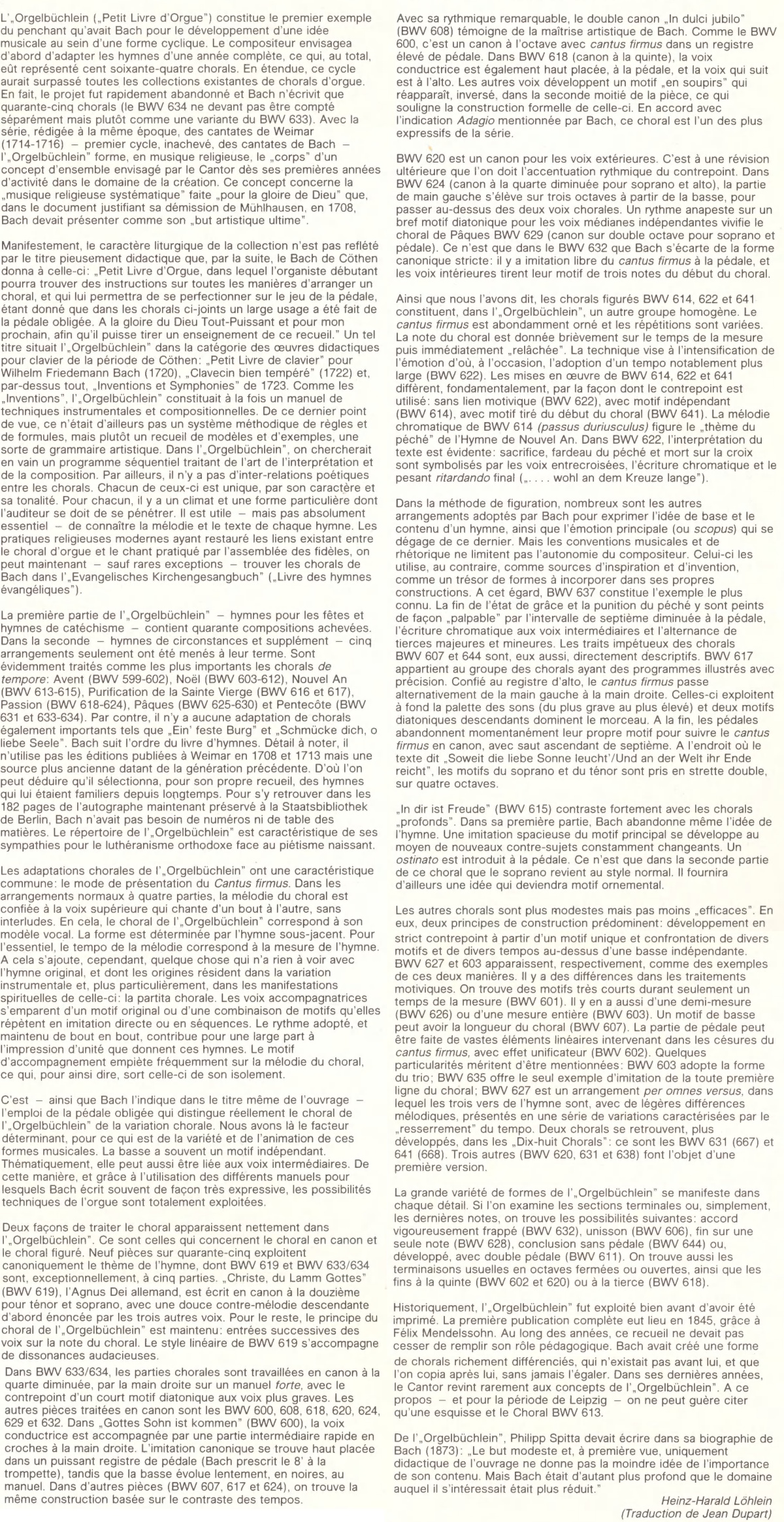 Cité des notes de Heinz-Harald LÖHLEIN - dans la traduction de Jean DUPART - publiées en 1977 dans l'album Philips 6700 115