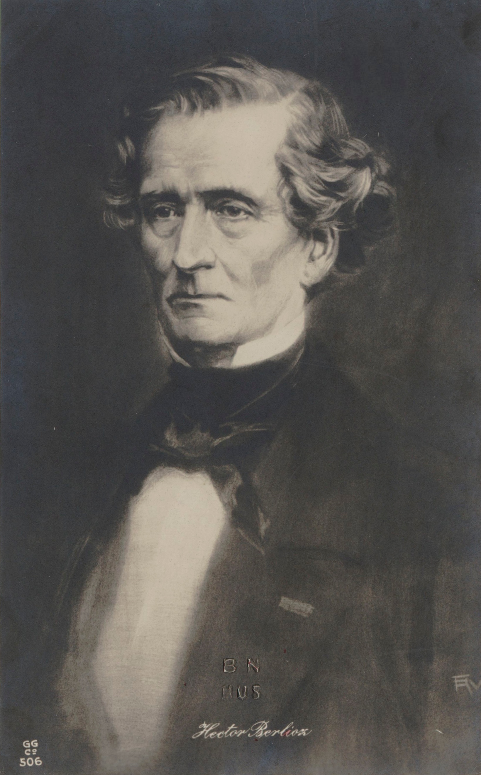 Hector Berlioz, d'après un portrait signé EV inspiré d'une photographie, Format: 13,5 x 9,5 cm, Droits: domaine public, Identifiant: ark:/12148/btv1b84157788, Source: Bibliothèque nationale de France, département Musique, Est. Berlioz 054, Notice de recueil: http://catalogue.bnf.fr/ark:/12148/cb38641470v, Notice du catalogue: http://catalogue.bnf.fr/ark:/12148/cb396026719, cliquer pour voir l'original