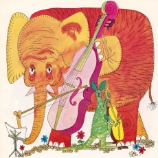 Le Carnaval des Animaux de Saint-Saëns, une illustration de Harry WYSOCKI citée de l'album WALT-DISNEY BUENA VISTA RECORDS BV 4028 publié en 1967