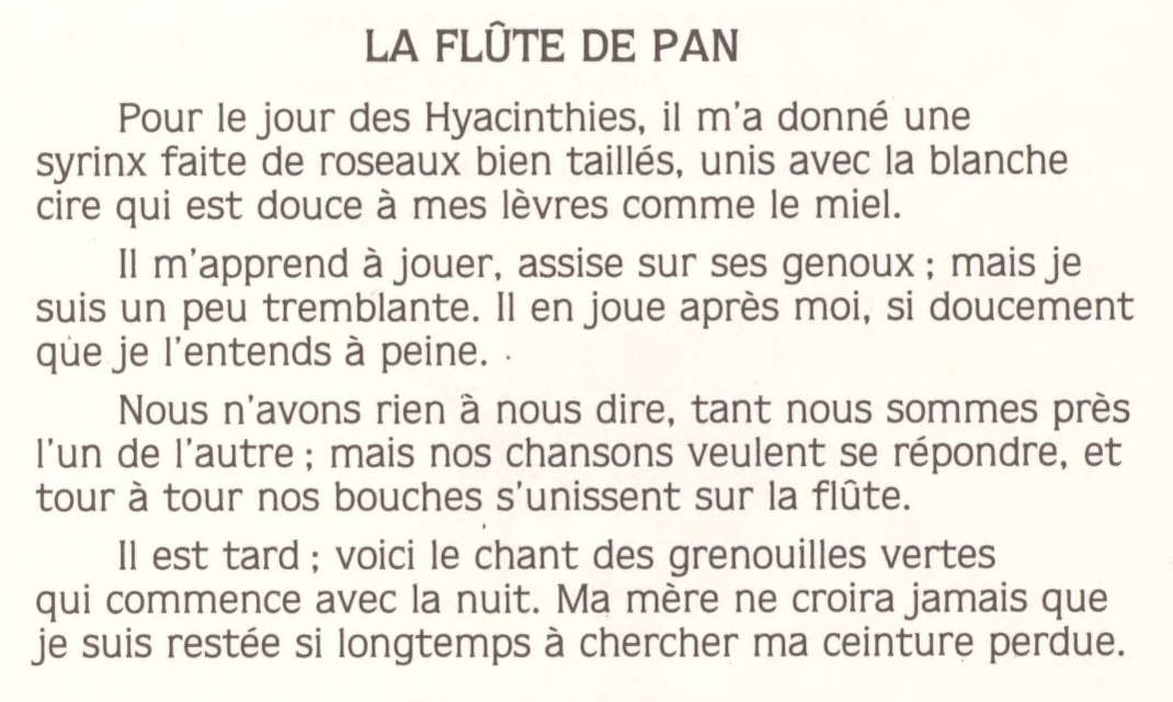 La Flûte de Pan