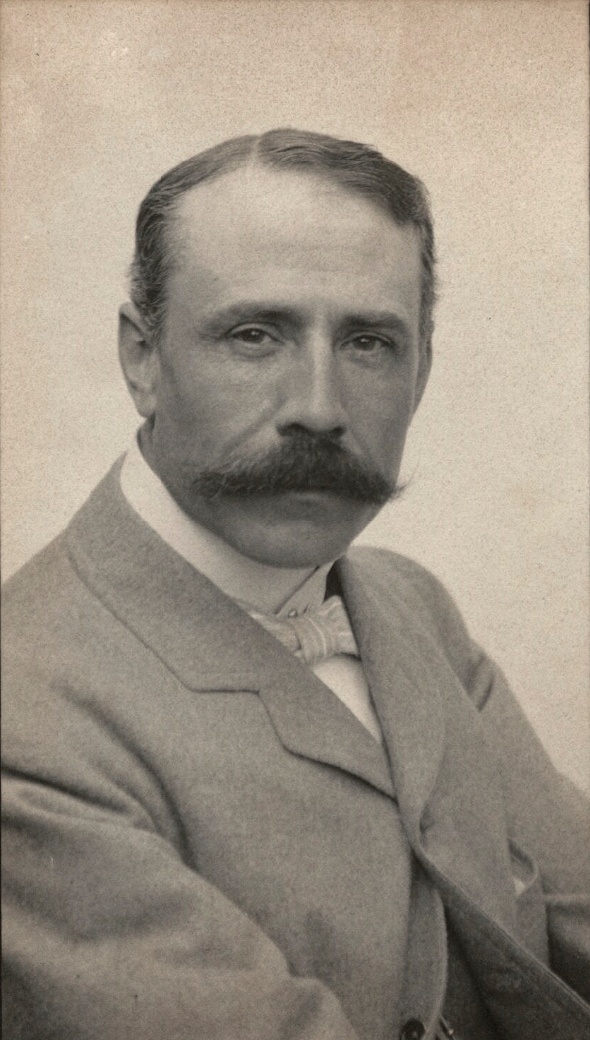 Edward ELGAR vers 1905, un portrait fait par Edgar Thomas Holding