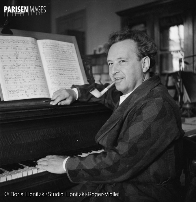 Arthur HONEGGER, Paris, 1949, ParisEnImages © Boris Lipnitzki/Roger-Viollet, Cliquer sur la photo pour l'original et ses références