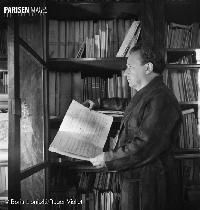 Arthur HONEGGER, Paris, 1949, ParisEnImages © Boris Lipnitzki/Roger-Viollet, Cliquer sur la photo pour l'original et ses références