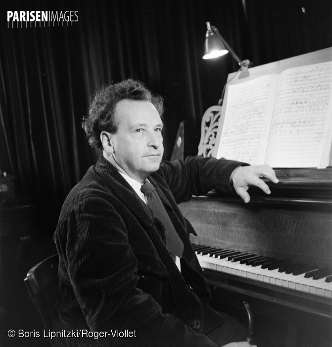 Arthur Honegger, Paris, 1949, ParisEnImages © Boris Lipnitzki/Roger-Viollet, Cliquer sur la photo pour l'original et ses références