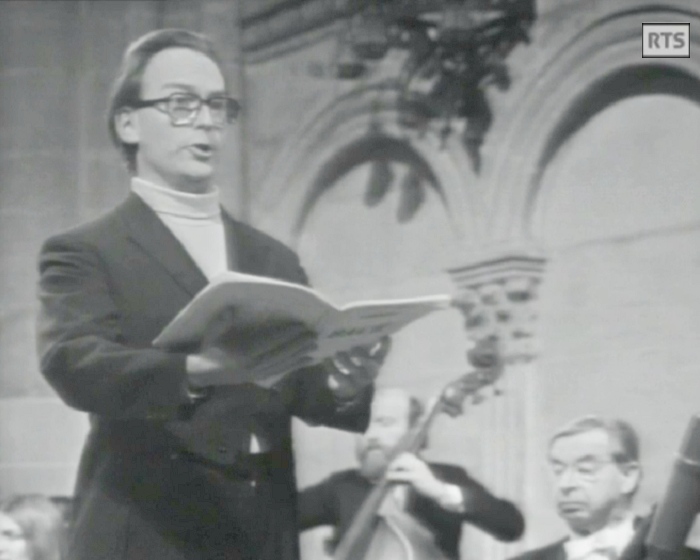 Philippe Huttenlocher, 2 mars 1973, Cathédrale de Geneve, cliquer pour une vue agrandie