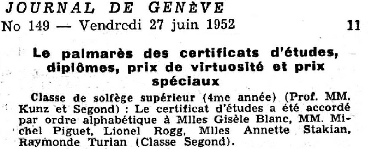 Journal de Genève, 27 juin 1952, Page 11