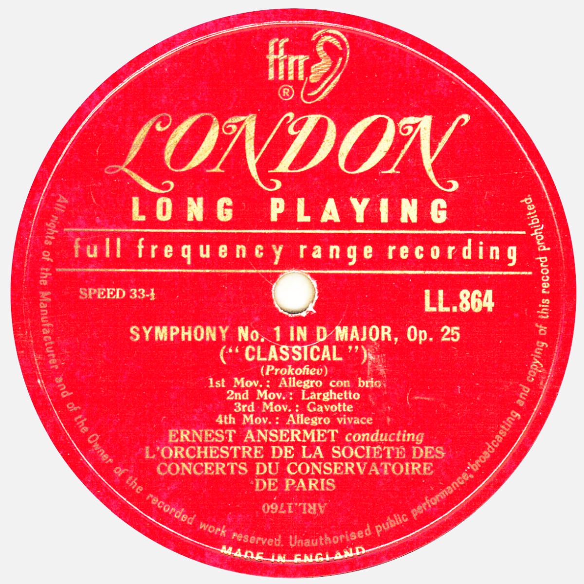 Decca LONDON LL 864, cliquer pour une vue agrandie