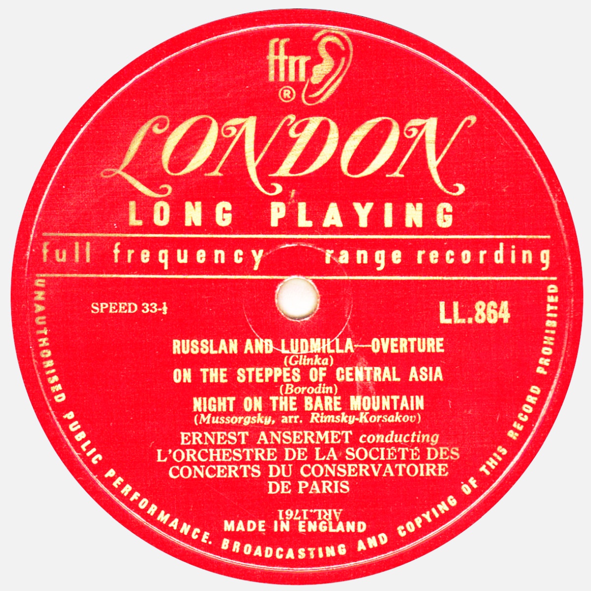 Decca LONDON LL 864, cliquer pour une vue agrandie