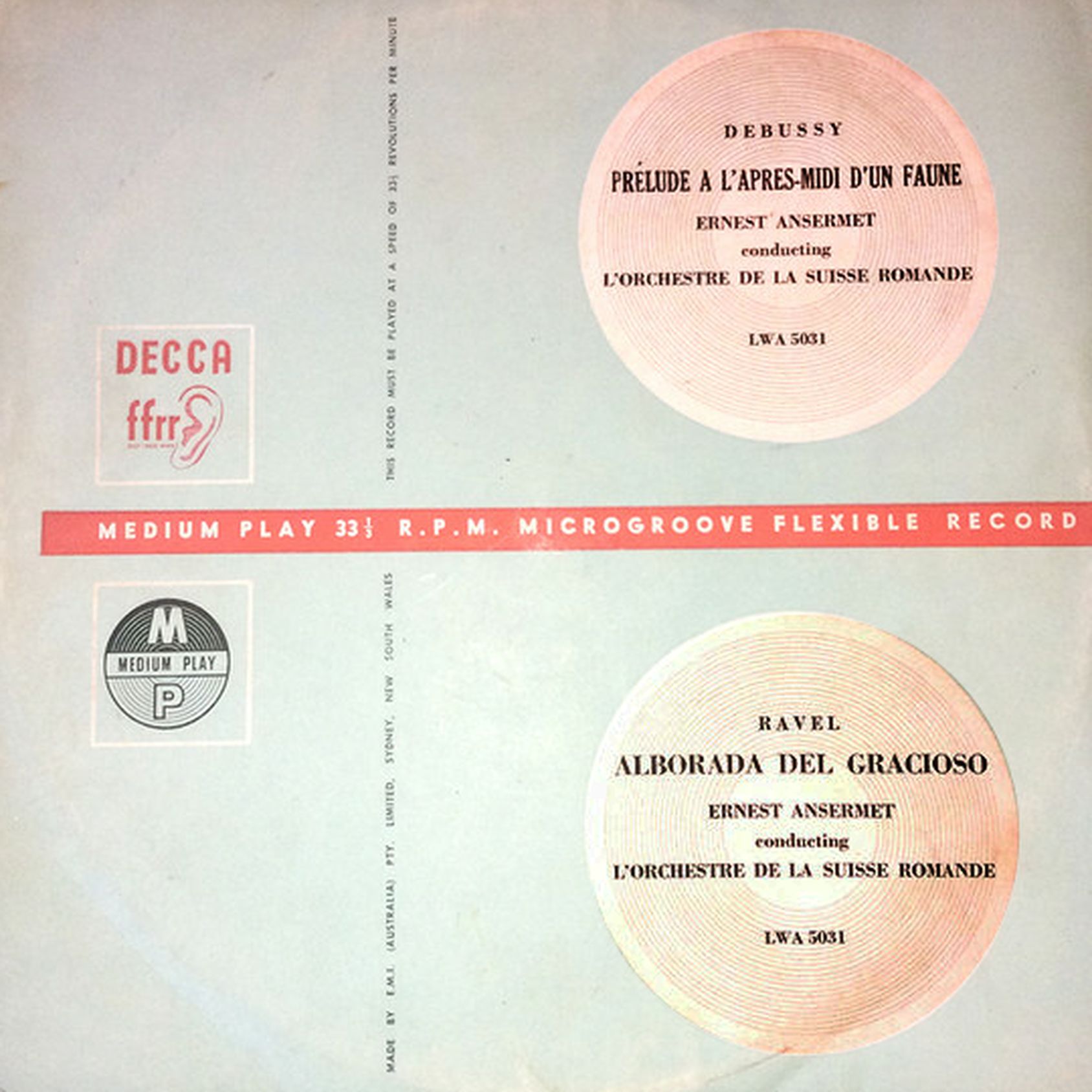 Decca LW 5031, recto pochette édition GB, cliquer pour une vue agrandie