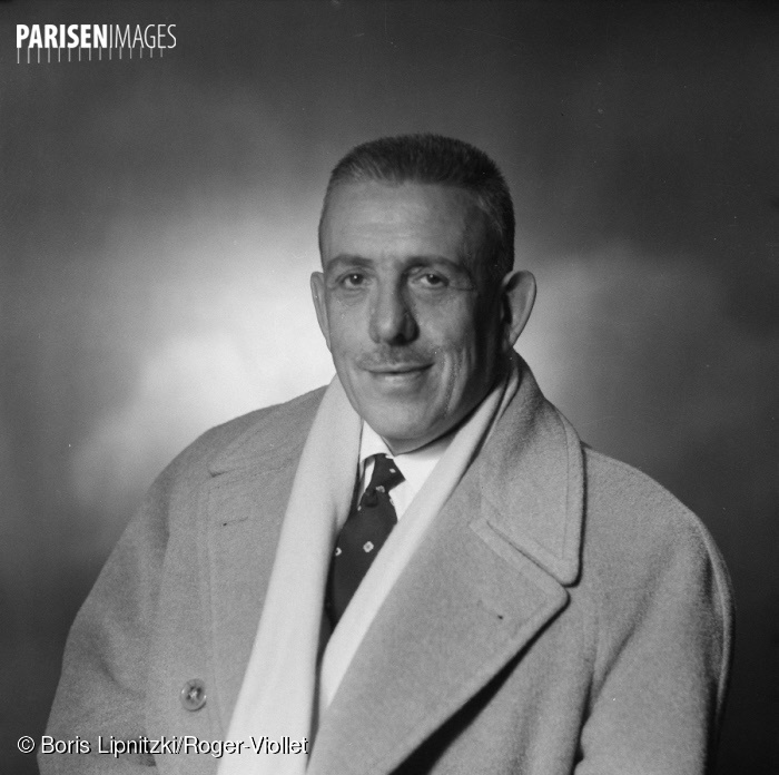 Francis Poulenc, 1957, cliquer sur la photo pour voir l'original et ses références