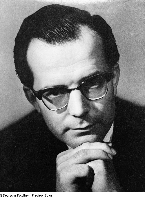 Wolfgang Sawallisch, en page 41 du programme Bayreuther Festspiele 1959, Der Fliegende Holländer, df_hauptkatalog_0142140, Deutsche Fotothek