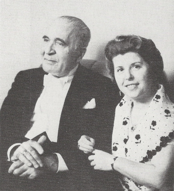 Bruno WALTER et Maria STADER en 1946, une photo de Berry GLASS, Vancouver, lieu inconnu