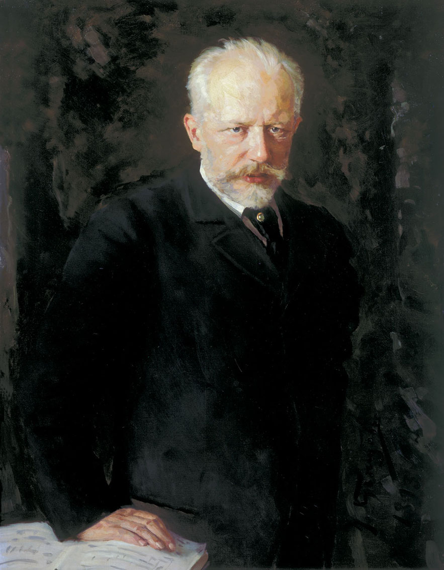 Peter TSCHAIKOWSKY, Portrait fait par Nikolay Kuznetsov datant de 1893, cliquer pour une vue agrandie