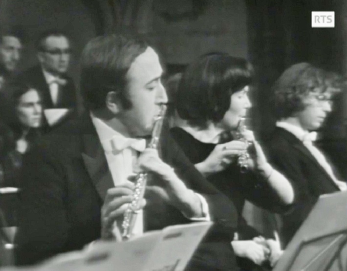 Pierre WAVRE et Brigitte BUXTORF, 2 mars 1973, Cathédrale de Genève, Magnificat de Bach avec Michel Corboz, cliquer pour une vue agrandie et plus d'infos