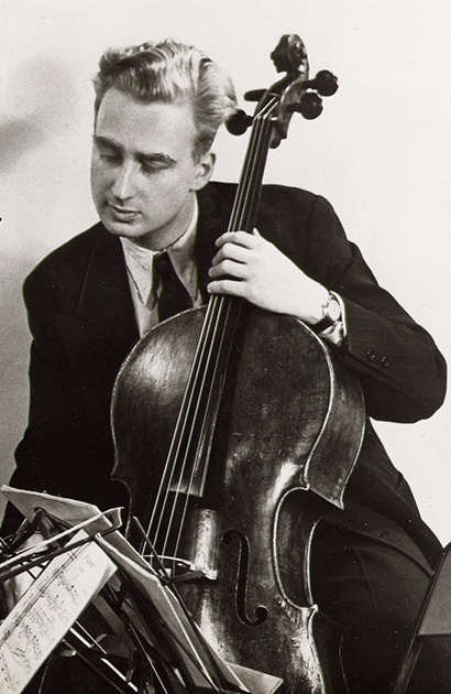 Arthur WINOGRAD en 1952, détail d'une photo du Quatuor Julliard