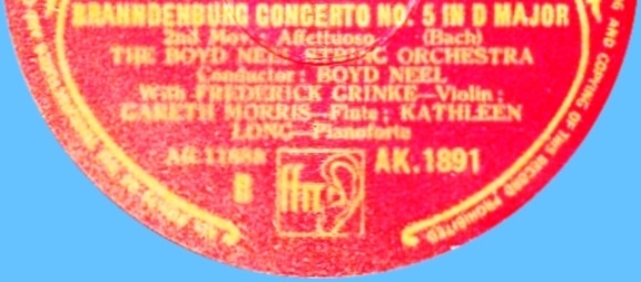 Decca K 1891 Extrait Etiquette