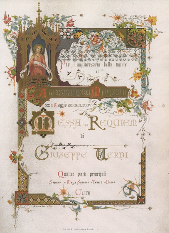 Verdi Requiem Titelblatt 1874