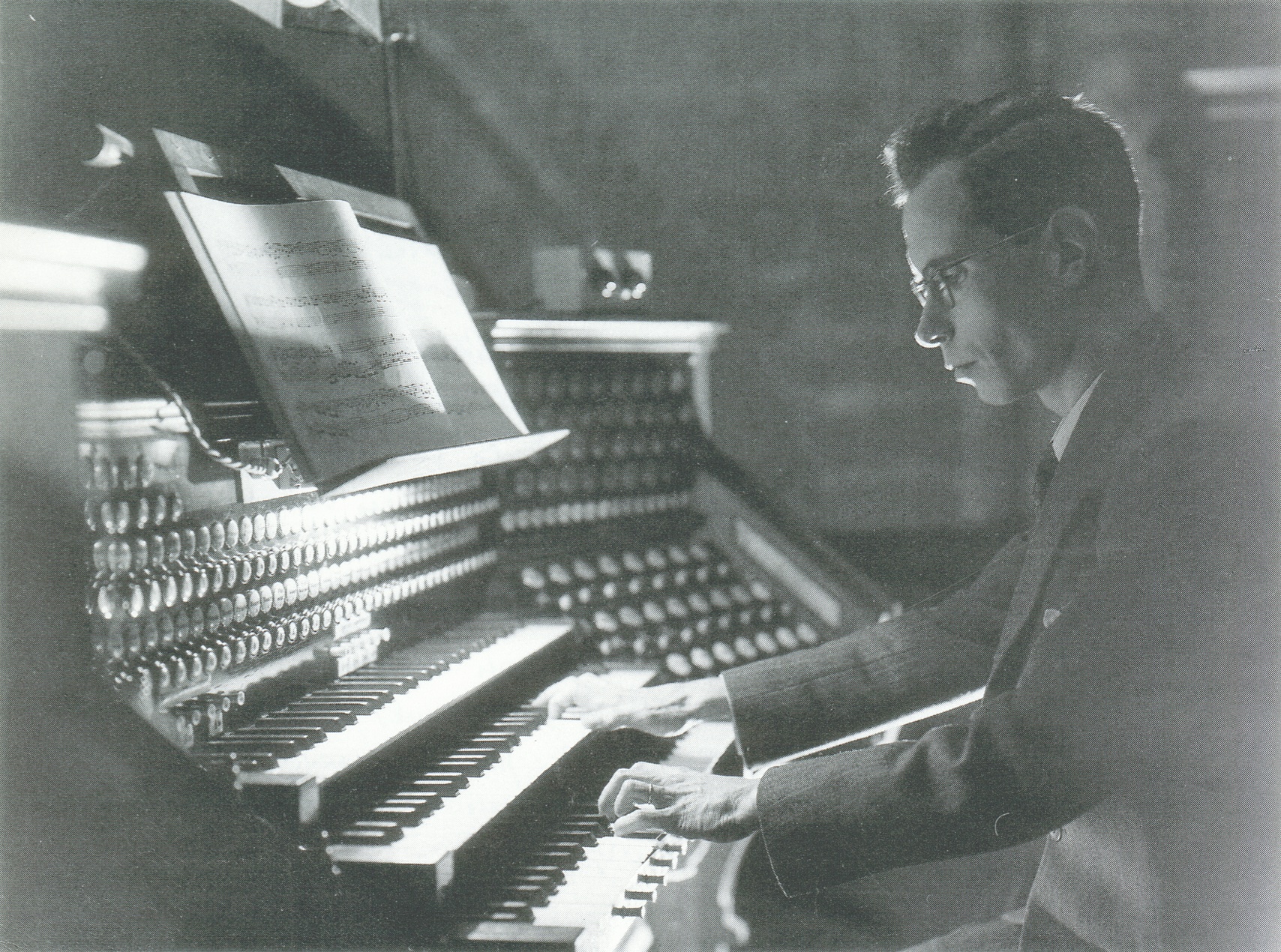 Segond Pierre clavier orgue Tschanun Saint-Pierre 16 10 1946 Charles-Gustave George