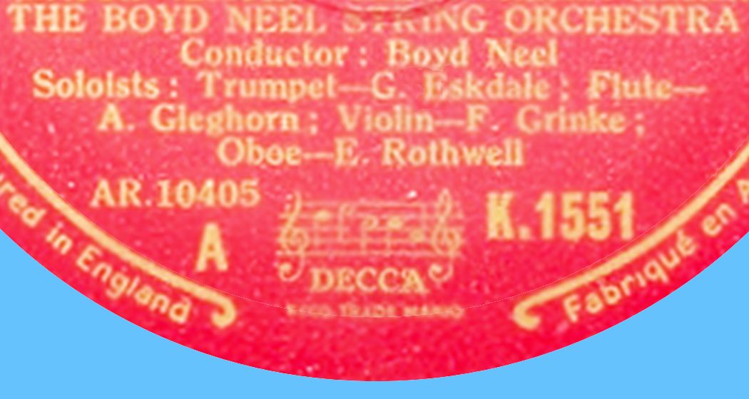 Decca K1551 A Detail
